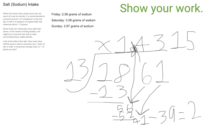Ung Math Salt Average Salt Consumption: 5th Grade Math Enrichment – The Captain of Class